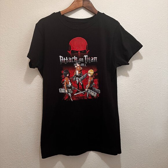 Attack on Titans Ripple Junction Woman’s 2XL Black Anime T-shirt - Picture 1 of 4